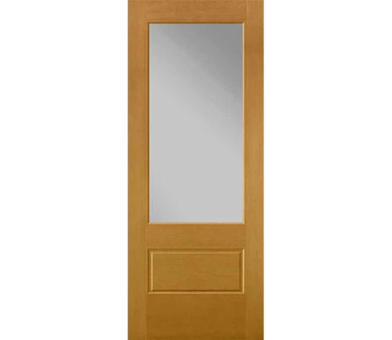 Harrisburg 3 Quaters Light Fiberglass Entry Door