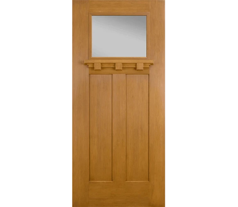 Harrisburg Craftsman Light Fiberglass Entry Door